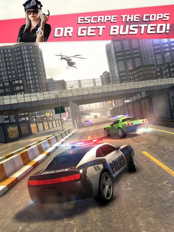 Изображение игры: Highway Getaway: Police Chase - Car Racing Game