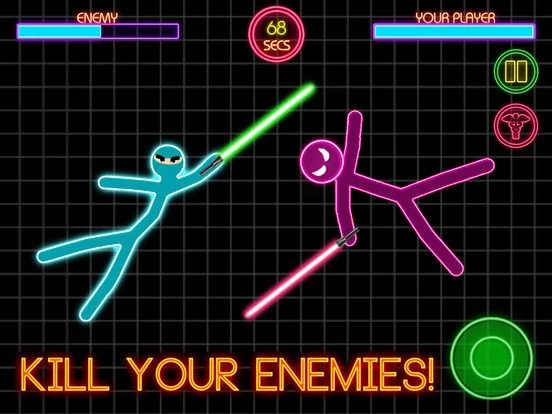 Изображение игры: Stickman War Lightsaber Games