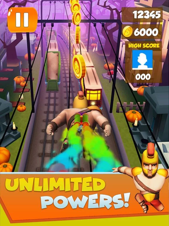 Изображение игры: GLADIATOR Train Runner Surfers