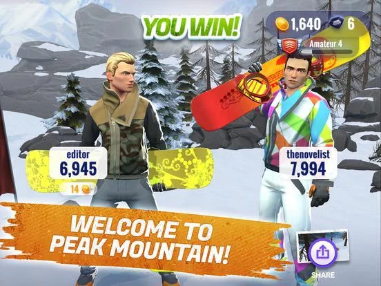 Изображение игры: Peak Rider Snowboarding