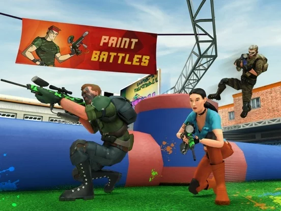 Изображение игры: Paintball Shooting Games 3D