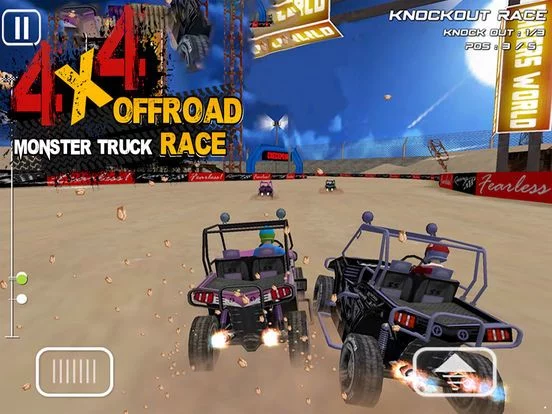 Изображение игры: 4x4 OFFROAD MONSTER TRUCK RACE