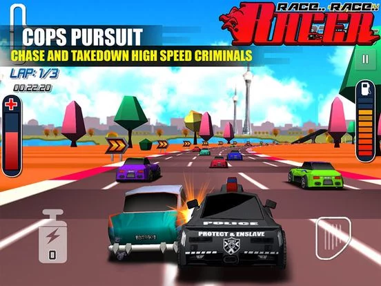 Изображение игры: Race Race Racer: Car Racing