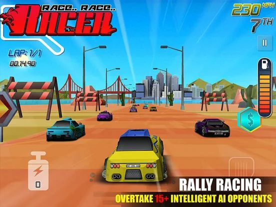 Изображение игры: Race Race Racer: Car Racing