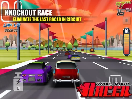 Изображение игры: Race Race Racer: Car Racing