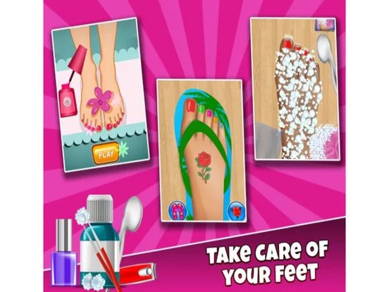 Изображение игры: Girl Games Art Nail Painting 2017