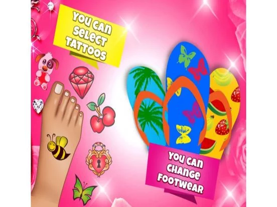 Изображение игры: Girl Games Art Nail Painting 2017