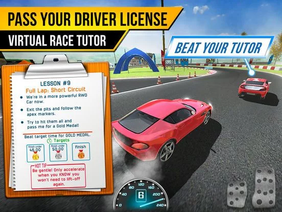 Изображение игры: Race Driving School Car Racing Driver License Test