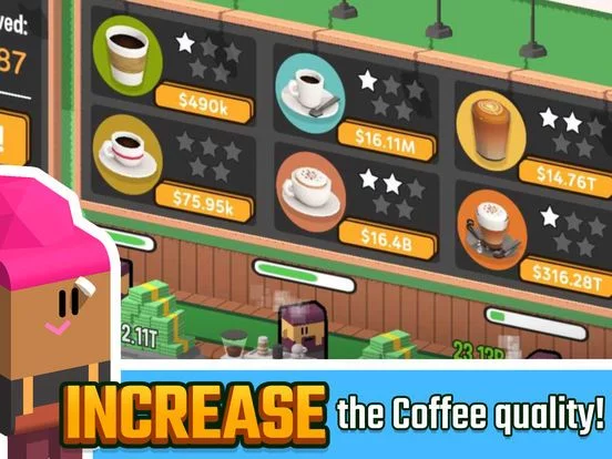 Изображение игры: Idle Coffee Corp