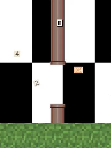 Изображение игры: Flappy Numbers - Adventure of the 2048 Bird
