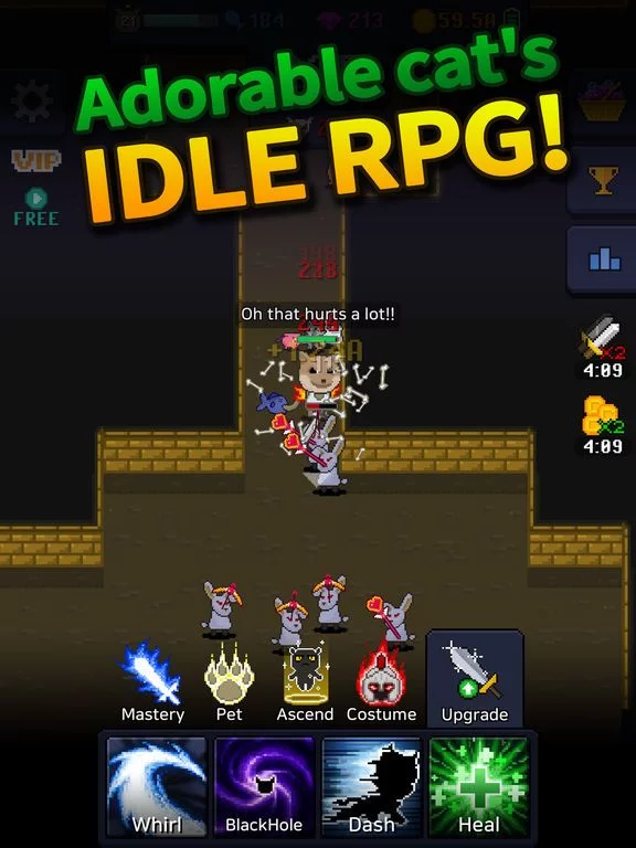 Изображение игры: Cat Tower - Idle RPG