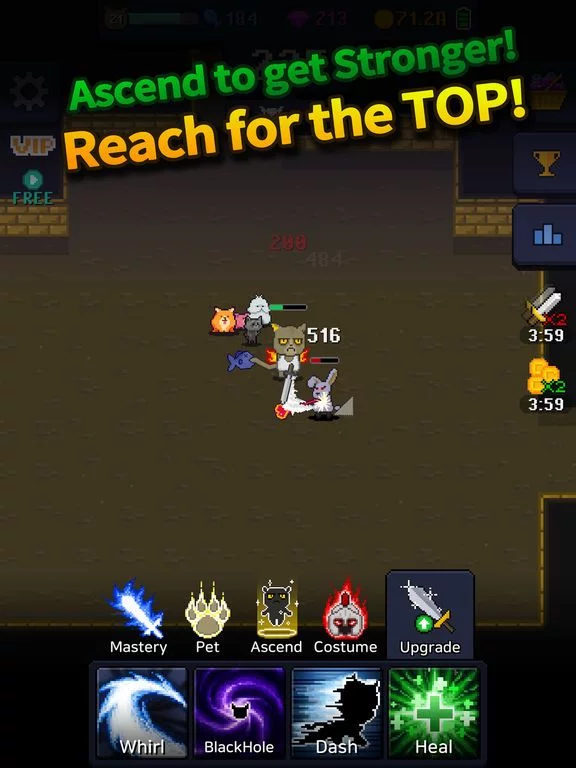 Изображение игры: Cat Tower - Idle RPG