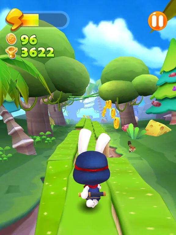 Изображение игры: Run Ninja Rabbit Run
