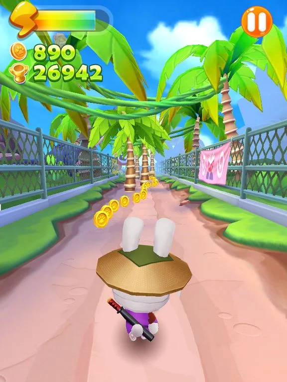 Изображение игры: Run Ninja Rabbit Run