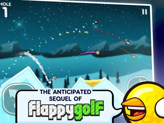 Изображение игры: Flappy Golf 2