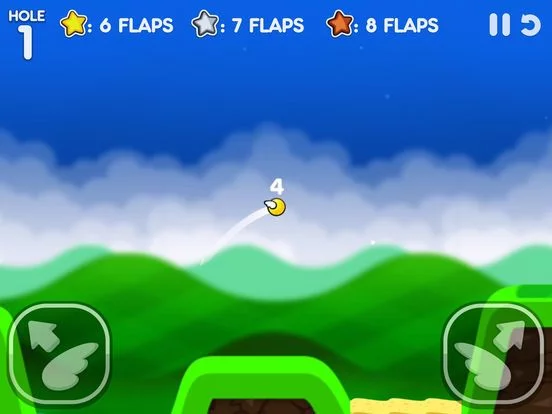 Изображение игры: Flappy Golf 2