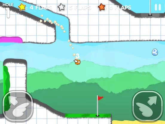 Изображение игры: Flappy Golf 2