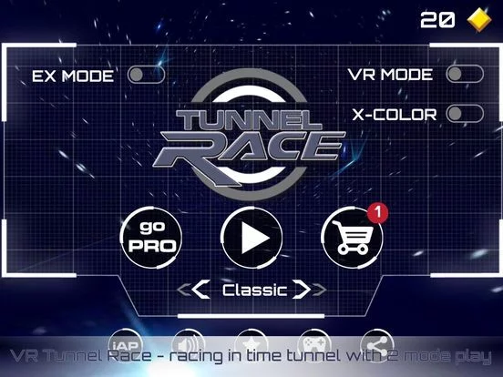 Изображение игры: VR Tunnel Race: Speed Rush VR