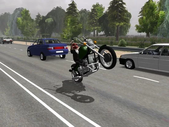 Изображение игры: Russian Moto Traffic Rider 3D