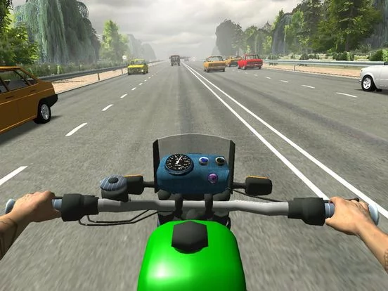 Изображение игры: Russian Moto Traffic Rider 3D