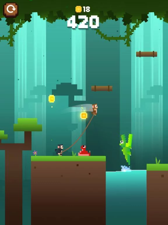 Изображение игры: Monkey Ropes