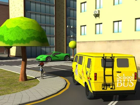 Изображение игры: kids school bus parking 3d