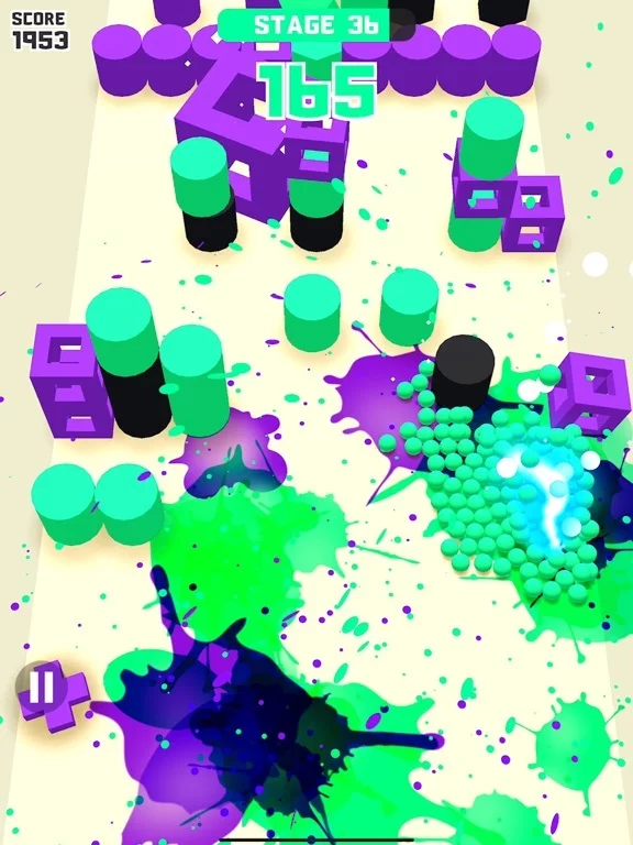 Изображение игры: Paint Balls Rush