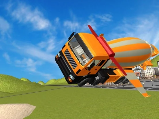 Изображение игры: Flying Construction Truck Flying Simulator
