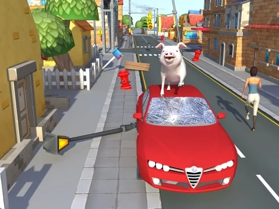 Изображение игры: Crazy Piggies 3d Simulator games