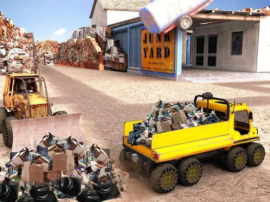 Изображение игры: Junkyard Simulator parking 2017