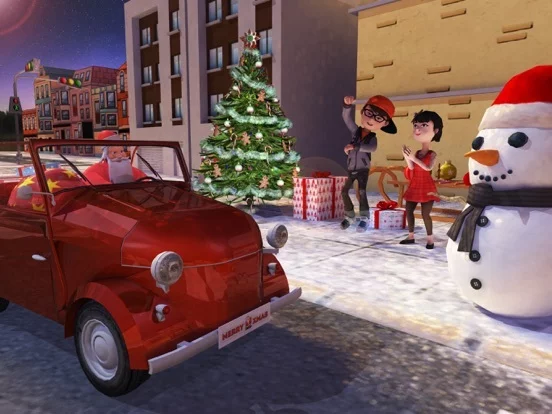 Изображение игры: Christmas Santa 3d kids Car Parking game