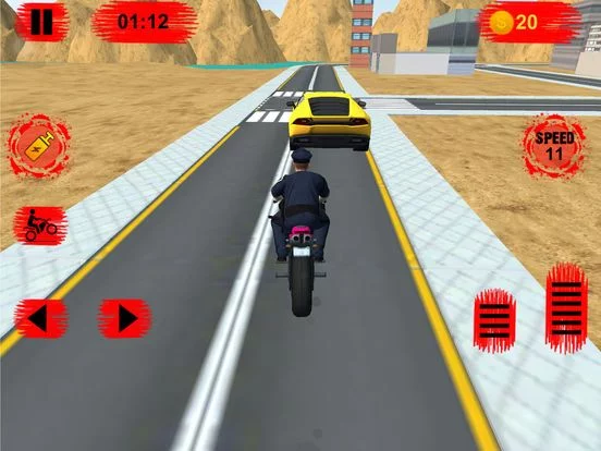Изображение игры: Flying Police Bike Simulator