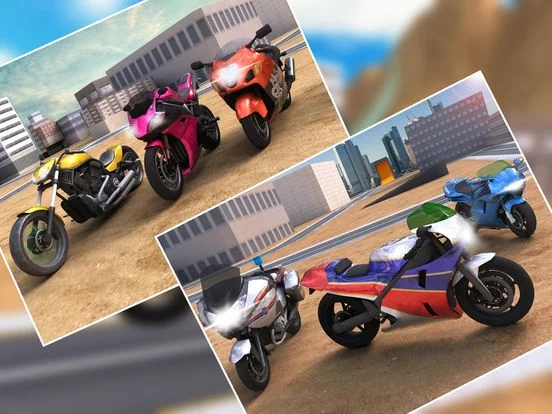 Изображение игры: Flying Police Bike Simulator