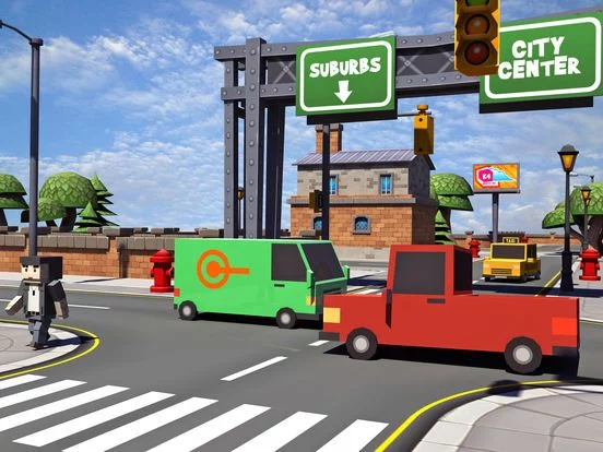 Изображение игры: Four Cross traffic racer simulator