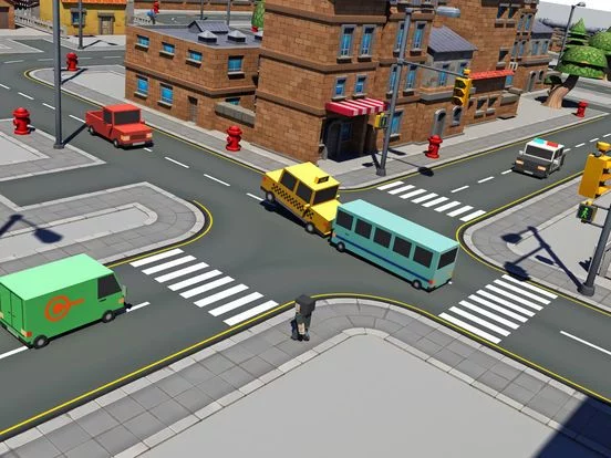 Изображение игры: Four Cross traffic racer simulator