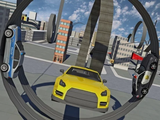 Изображение игры: Police Driver Car Extreme racing Stunt Simulator