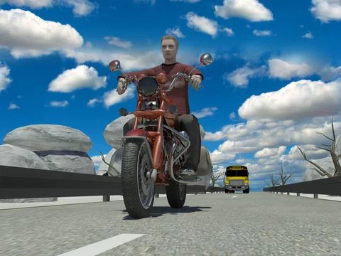 Изображение игры: Moto Racer 3d With Traffic