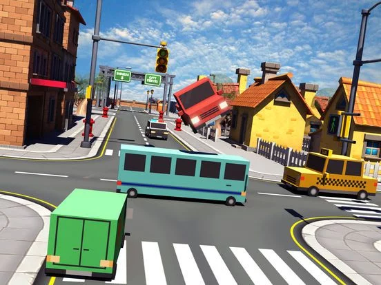 Изображение игры: Four Cross traffic racer simulator