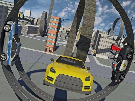 Изображение игры: Police Driver Car Extreme racing Stunt Simulator