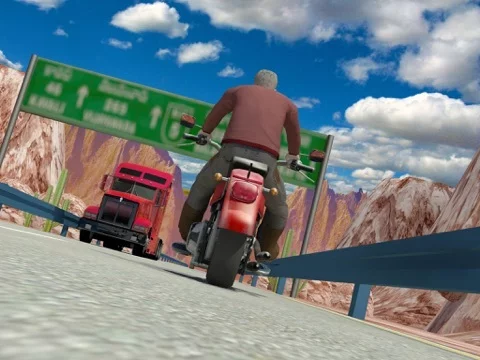 Изображение игры: Moto Racer 3d With Traffic
