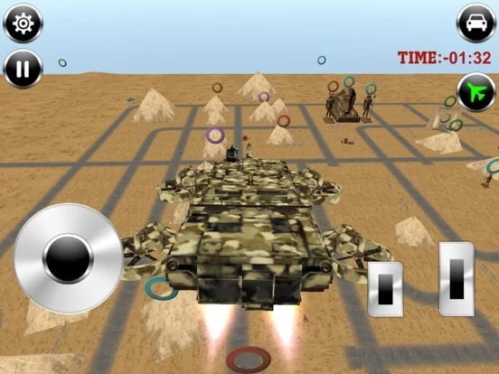 Изображение игры: Flying World Tank war 3d Simulator