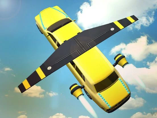 Изображение игры: Flying Limo Car Driving Simulator 2016