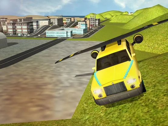 Изображение игры: Flying Limo Car Driving Simulator 2016