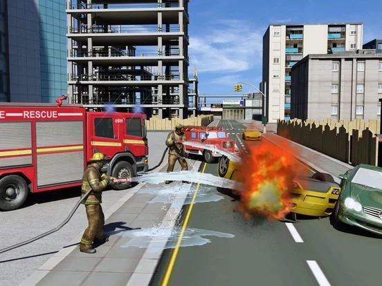 Изображение игры: Fire Fighter Truck Driver Real Hero 3D Simulator
