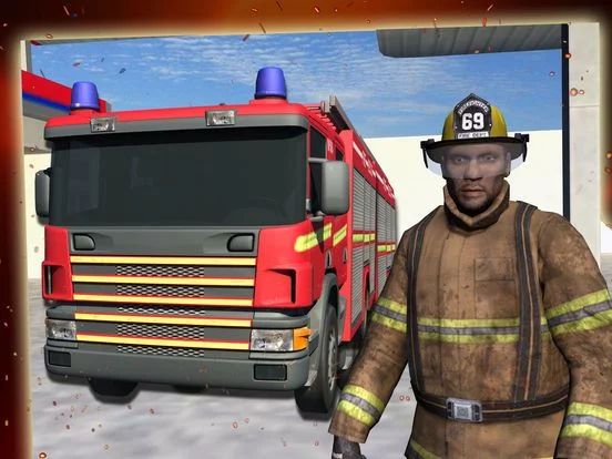 Изображение игры: Fire Fighter Truck Driver Real Hero 3D Simulator