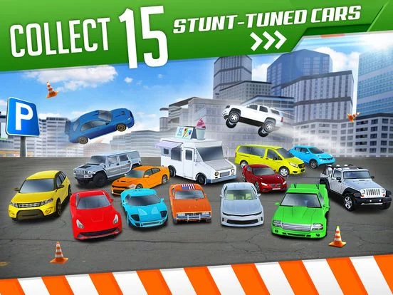 Изображение игры: Roof Jumping 3 Stunt Driver Parking Simulator an Extreme Real Car Racing Game
