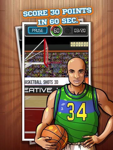 Изображение игры: Basketball Shots 3D Online
