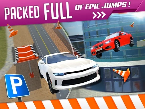 Изображение игры: Roof Jumping 3 Stunt Driver Parking Simulator an Extreme Real Car Racing Game