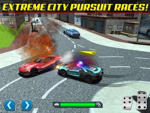 Изображение игры: Police Chase Traffic Race Real Crime Fighting Road Racing Game