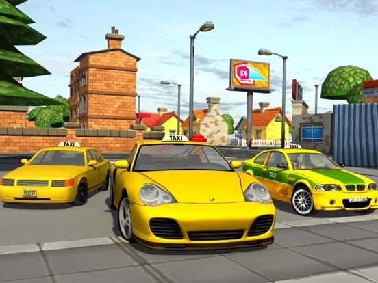 Изображение игры: 3d Taxi car driver Parking simulator free games